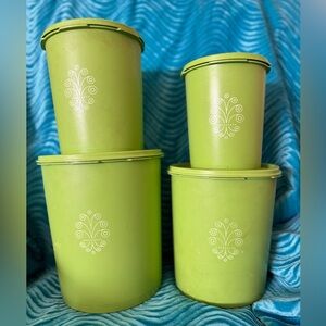 Tupperware canisters vintage
